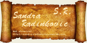 Sandra Radinković vizit kartica